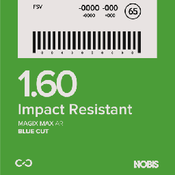 [LSN6001] NOBIS 1,60 BLUE LIGHT CUT IMPACT RESISTANT HMC MAGIS MAX